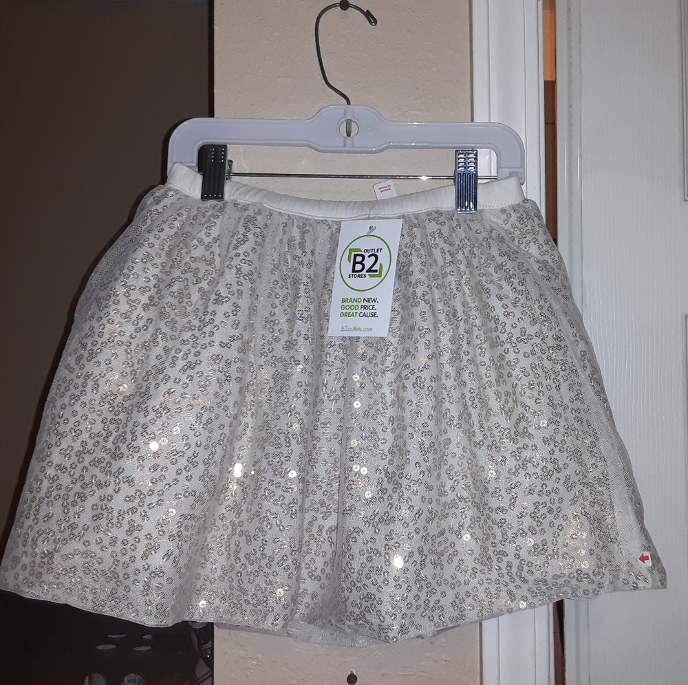 Girls gold skirt